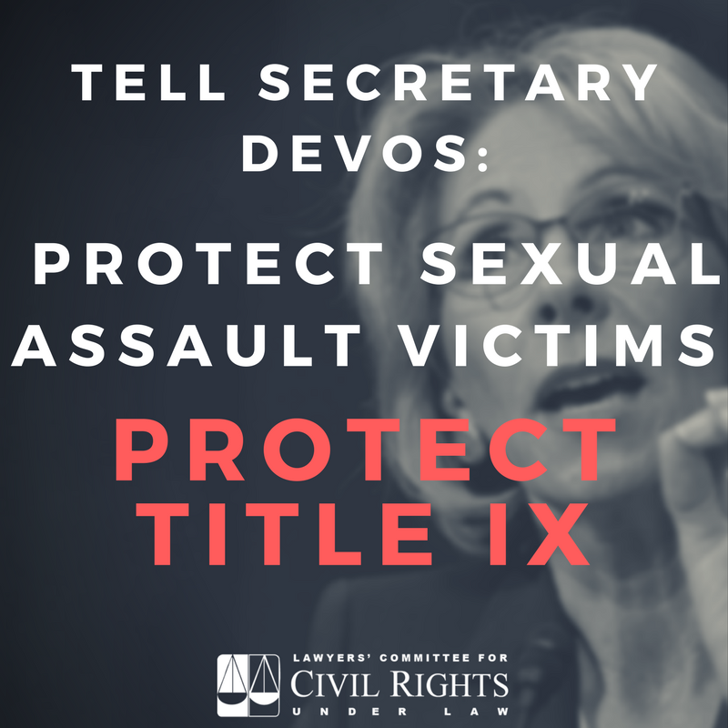 Devos | Lawyers' Committee for Civil Rights Under Law